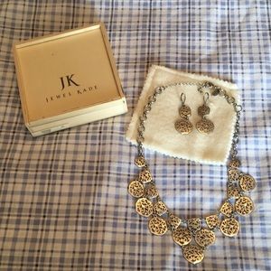 Jewel Kade Fairhaven Statement Necklace & Earrings Set with box